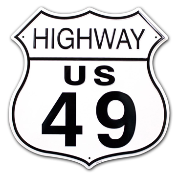 Aluminum Interstate Highway Sign.